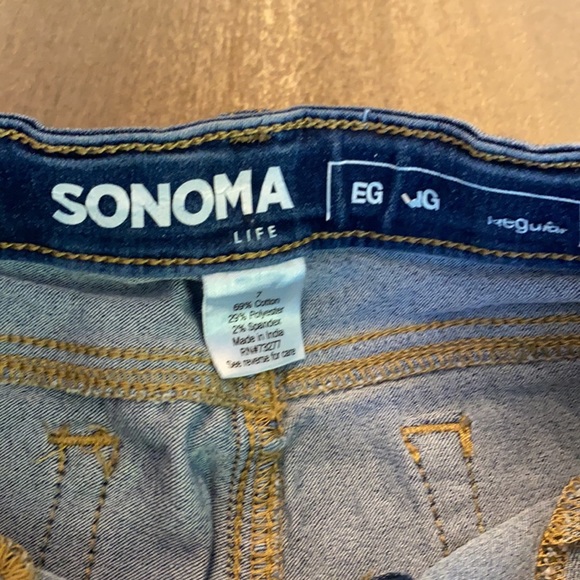 Sonoma Girls Jeans with Snap Close Size 7 - Picture 5 of 7